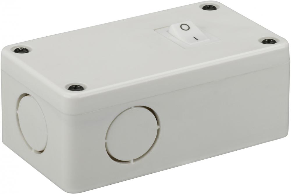 Junction Box with Switch; 3-1/2" Length; 2" Width; 1-3/4" Height; For Thread LED