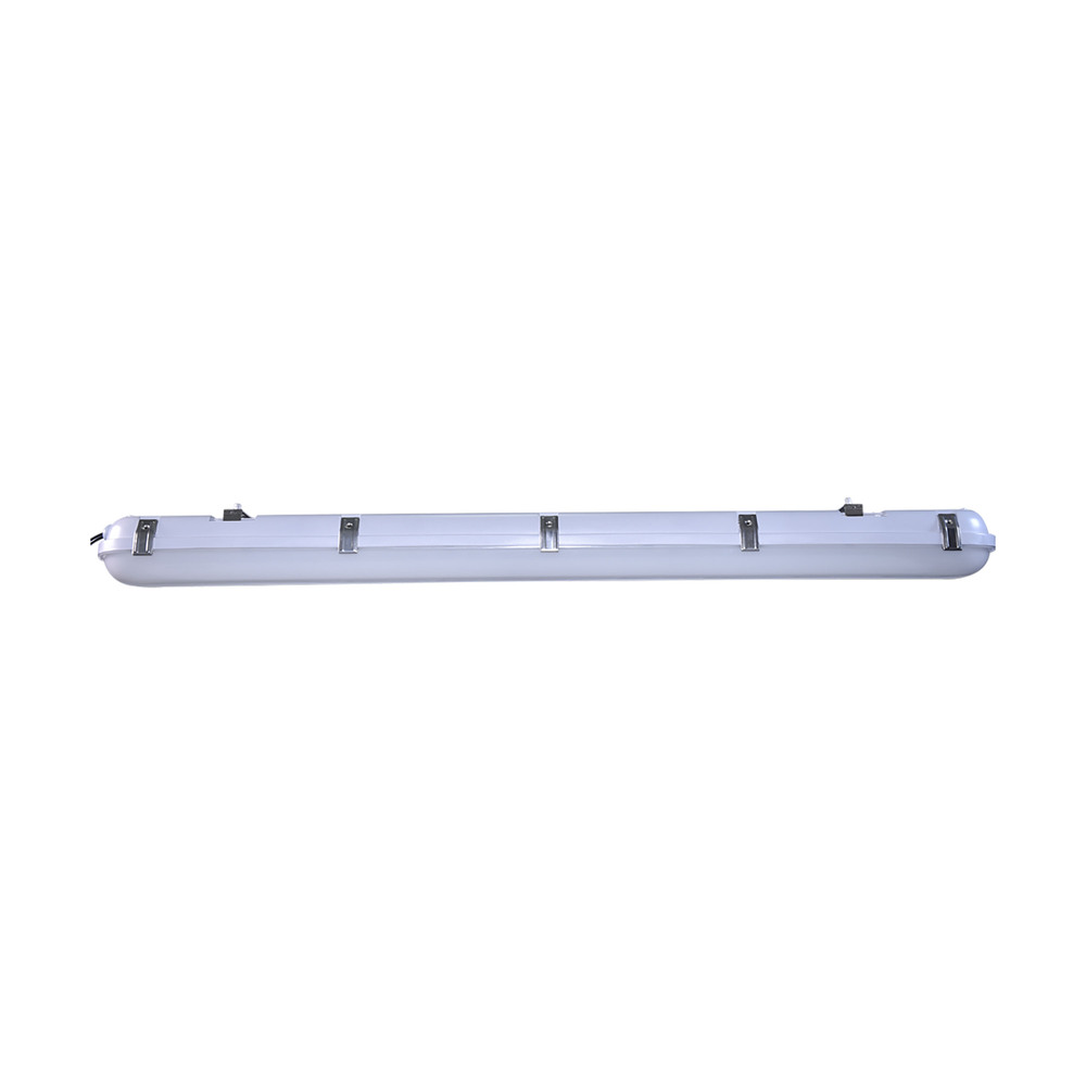 4 Foot; Vapor Proof Linear Fixture; CCT & Wattage Selectable; IP65 and IK08 Rated; 0-10V Dimming