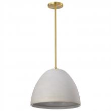 Nuvo 60/8003 - Collins; 14 Inch Pendant; Ceramic with Gold Accents