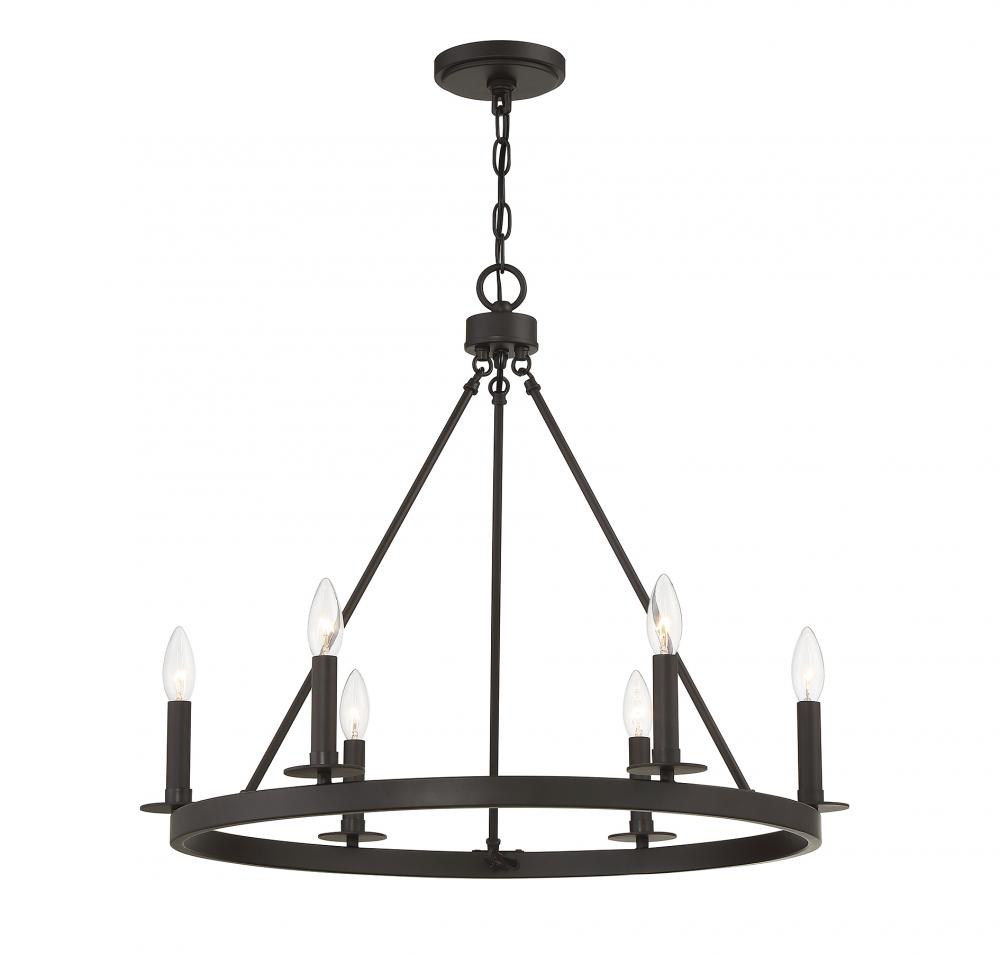 6-Light Chandelier in Oil Rubbed Bronze