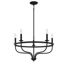  M10087MBK - 5-Light Chandelier in Matte Black