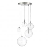 Savoy House Meridian M10099BN - 5-Light Pendant in Brushed Nickel