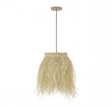 Savoy House Meridian M7033NR - 1-Light Pendant in Natural Rattan