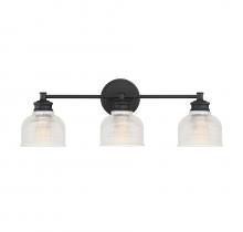  M80035MBK - 3-Light Bathroom Vanity Light in Matte Black