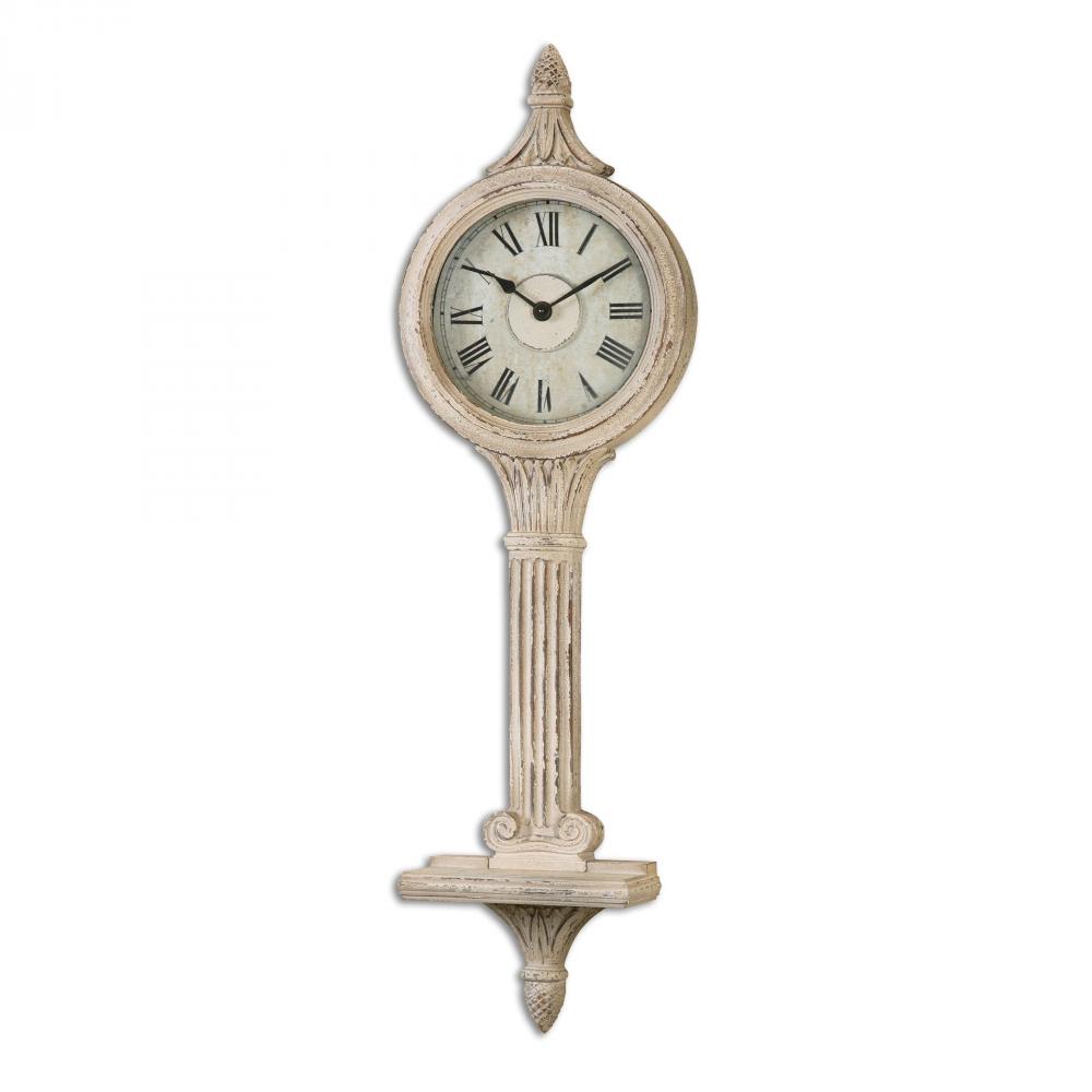 Uttermost Louisa Antiqued Ivory Wall Clocks