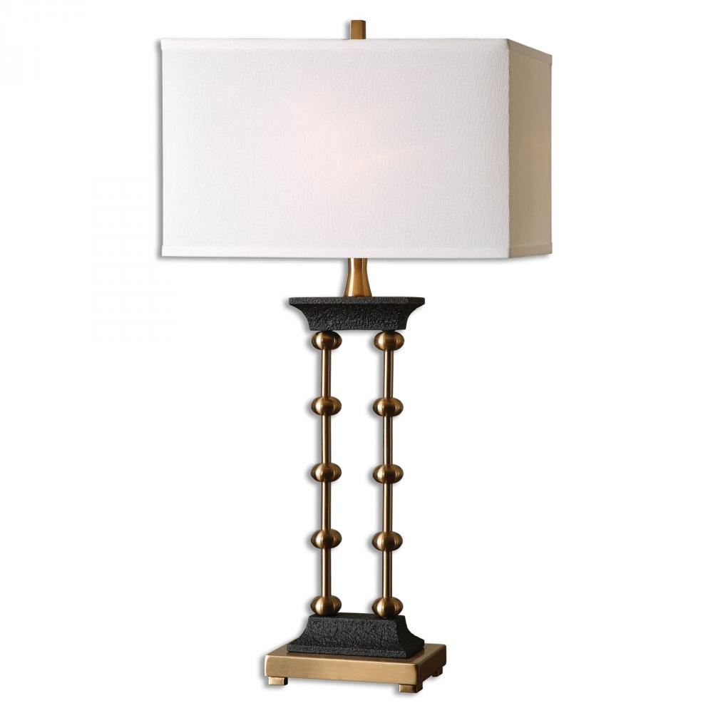 Uttermost Santona Brushed Brass Table Lamp