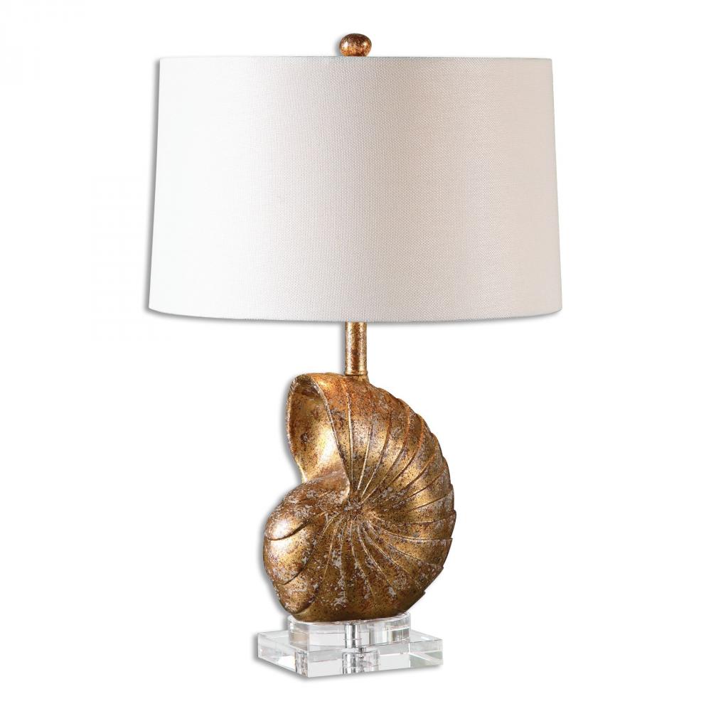 Uttermost Concha Gold Leaf Table Lamp