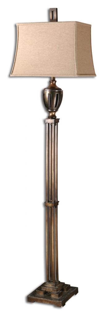 One Light Bronze Floor Lamp