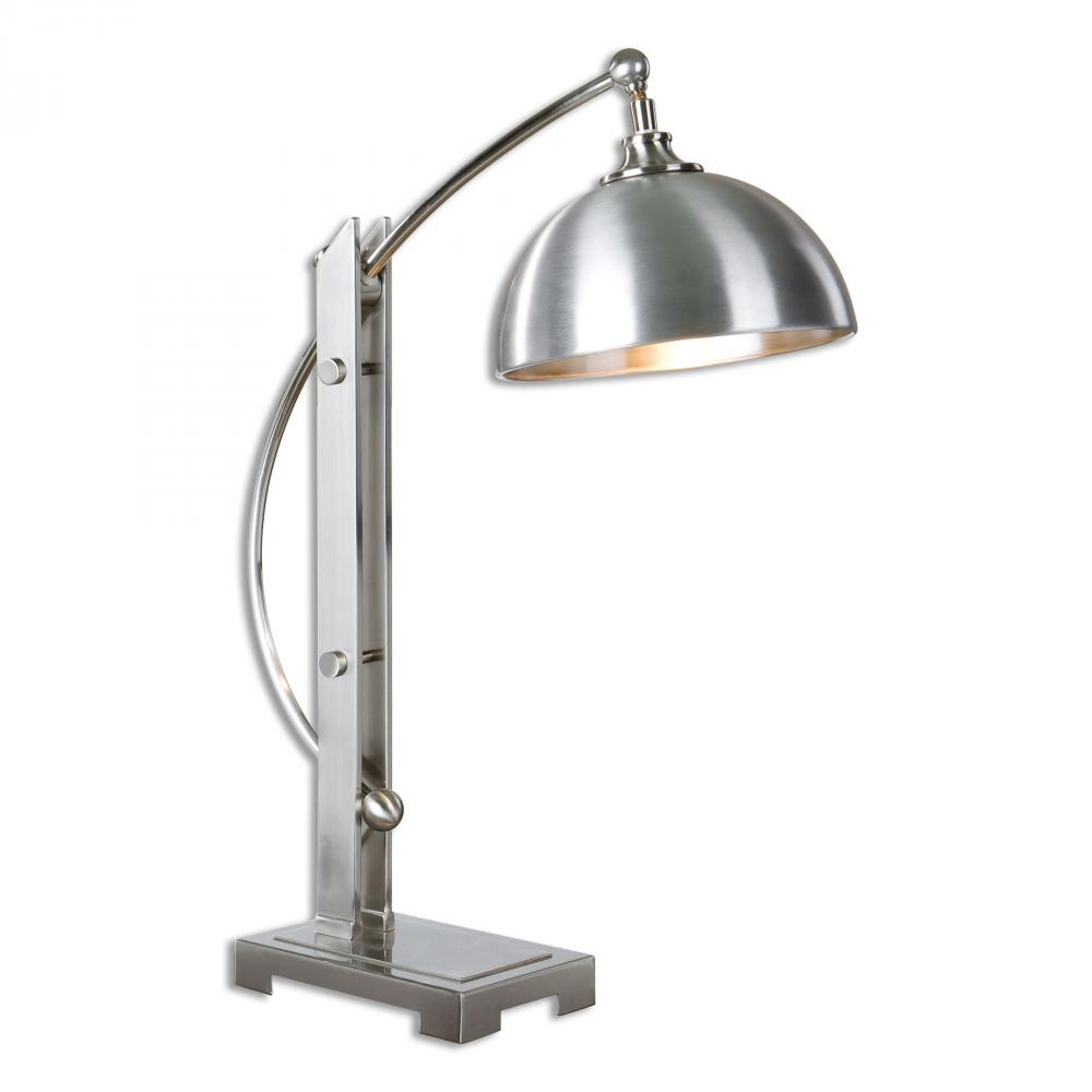 Uttermost Malcolm Brushed Nickel Desk Lamp