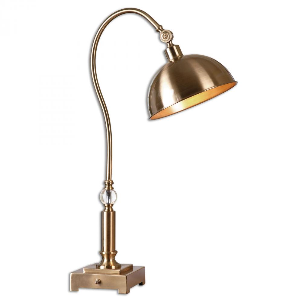 Uttermost Buenavante Brushed Brass Task Lamp