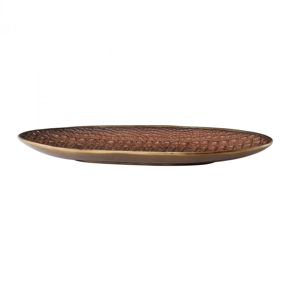 Uttermost Nyra Crocodile Bowl Tray