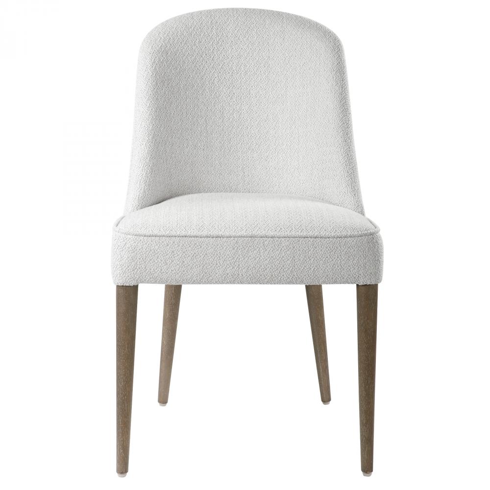 Uttermost Brie Armless Chair, White,set of 2