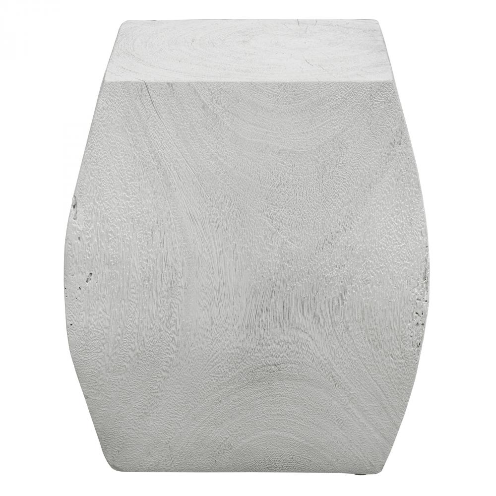 Grove Ivory Wooden Accent Stool