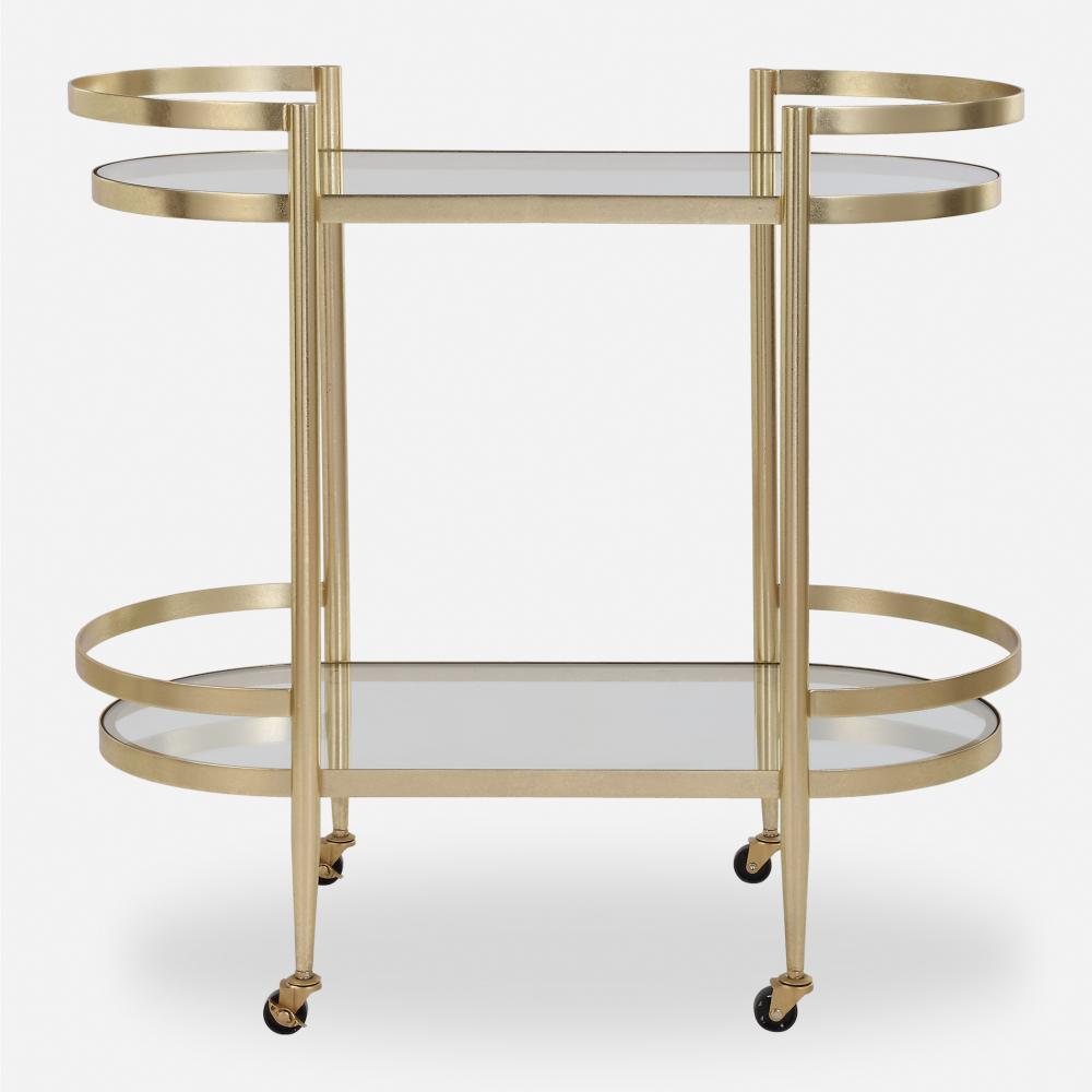 Isabelle Gold Bar Cart