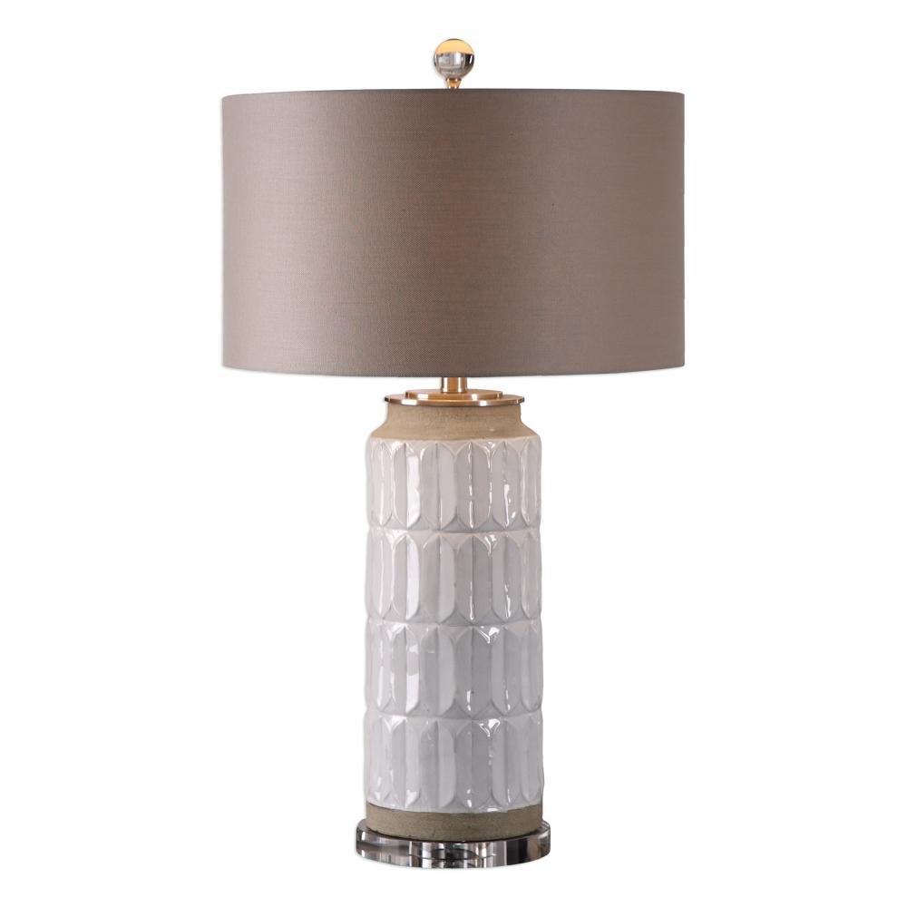 Uttermost Athilda Gloss White Table Lamp