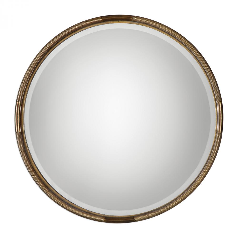 Finnick Iron Coil Round Mirror