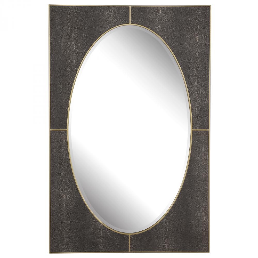 Uttermost Cyprus Gray Shagreen Mirror