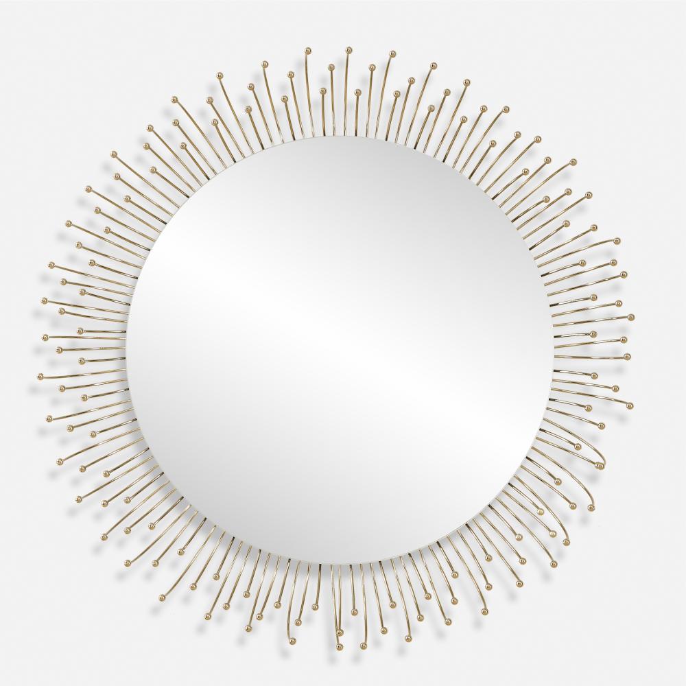 Aga Round Gold Mirror