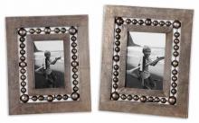 Uttermost 18501 - Fidda Antique Silver Photo Frames Set/2