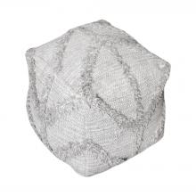 Uttermost 23957 - Uttermost Olfen Gray Pouf