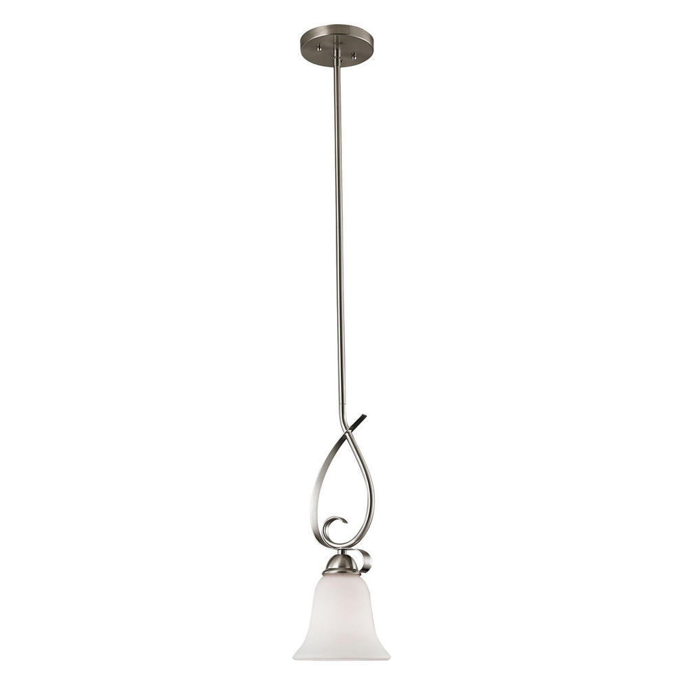 Thomas - Brighton 6'' Wide 1-Light Mini Pendant - Brushed Nickel