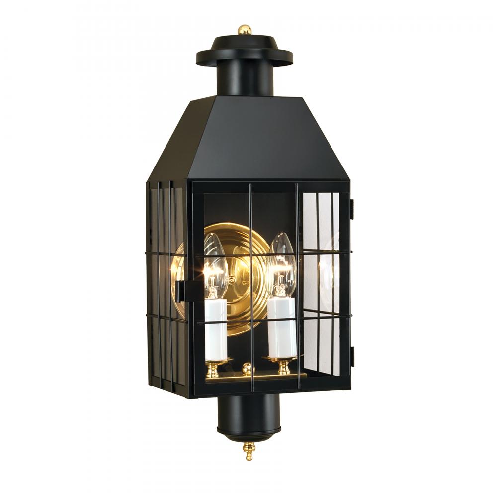 American Heritage 21.75'' High 2-Light Outdoor Sconce - Black