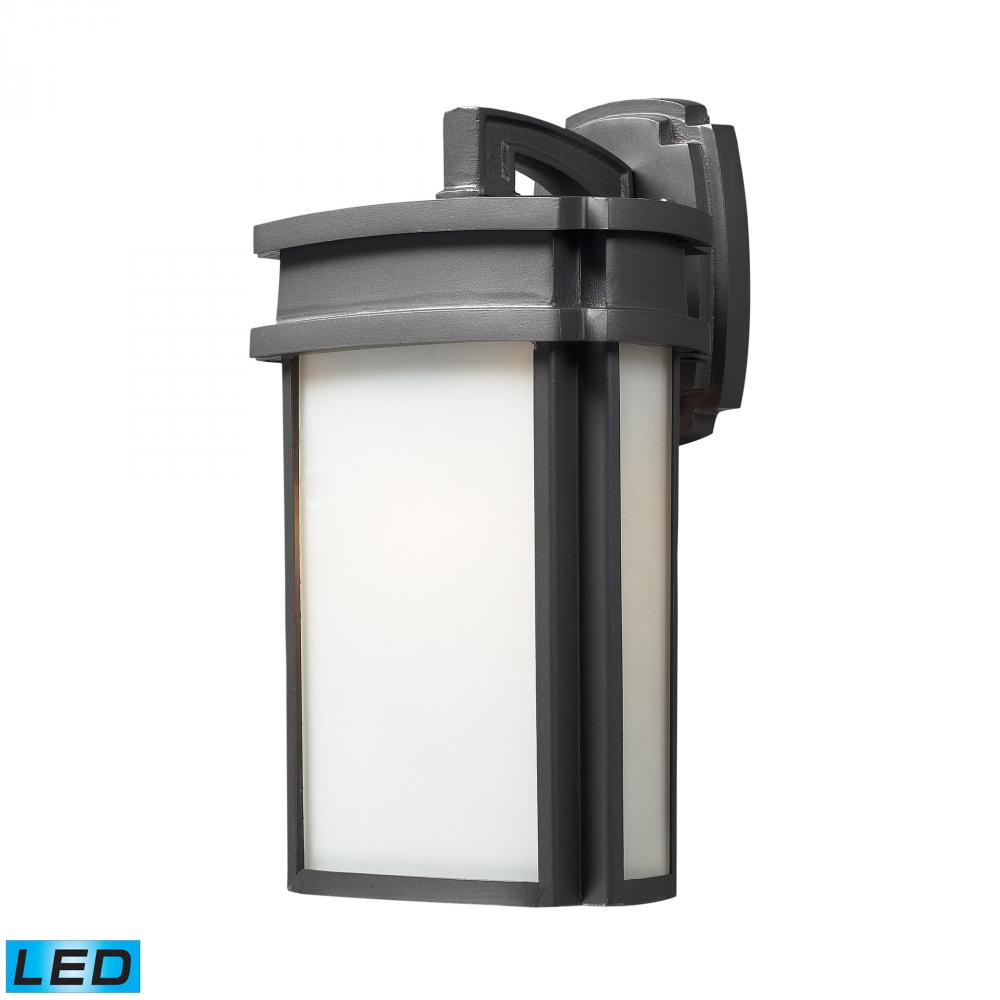 One Light Graphite Wall Lantern