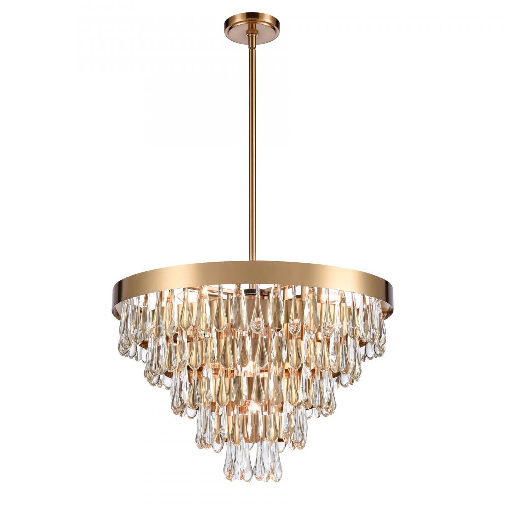 Goldbrier 25.75'' Wide 9-Light Chandelier - Clear