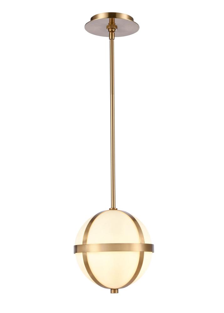 Senter 8.25'' Wide 1-Light Mini Pendant - Faux Alabaster