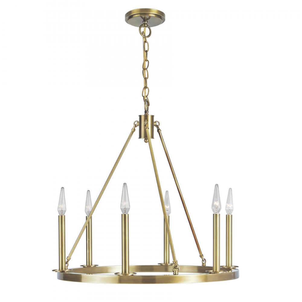 Martin 24'' Wide 6-Light Chandelier - Bronze