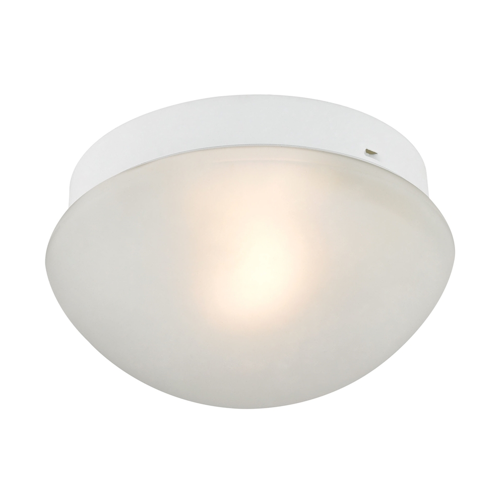 Thomas - Mushroom 7'' Wide 1-Light Flush Mount - White