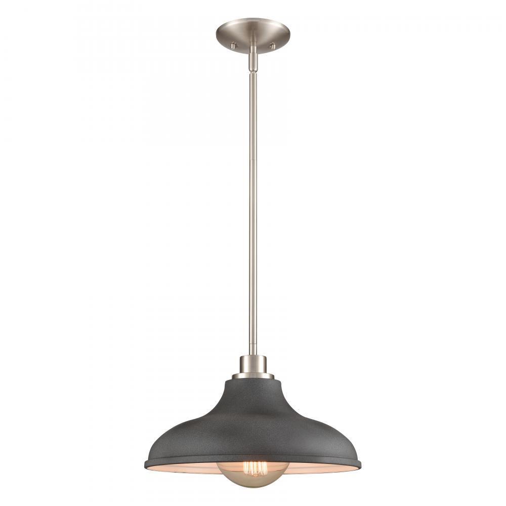 Grenville 13'' Wide 1-Light Pendant - Brushed Nickel