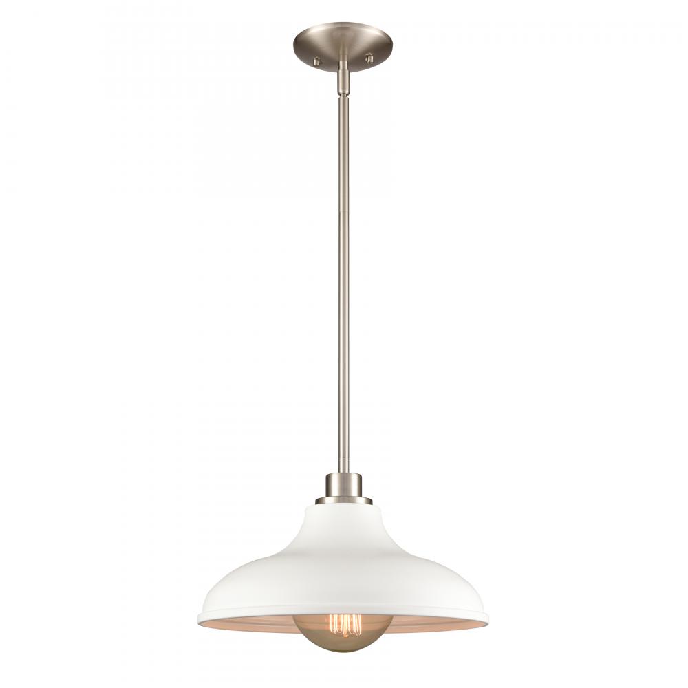 Grenville 13'' Wide 1-Light Pendant - Brushed Nickel