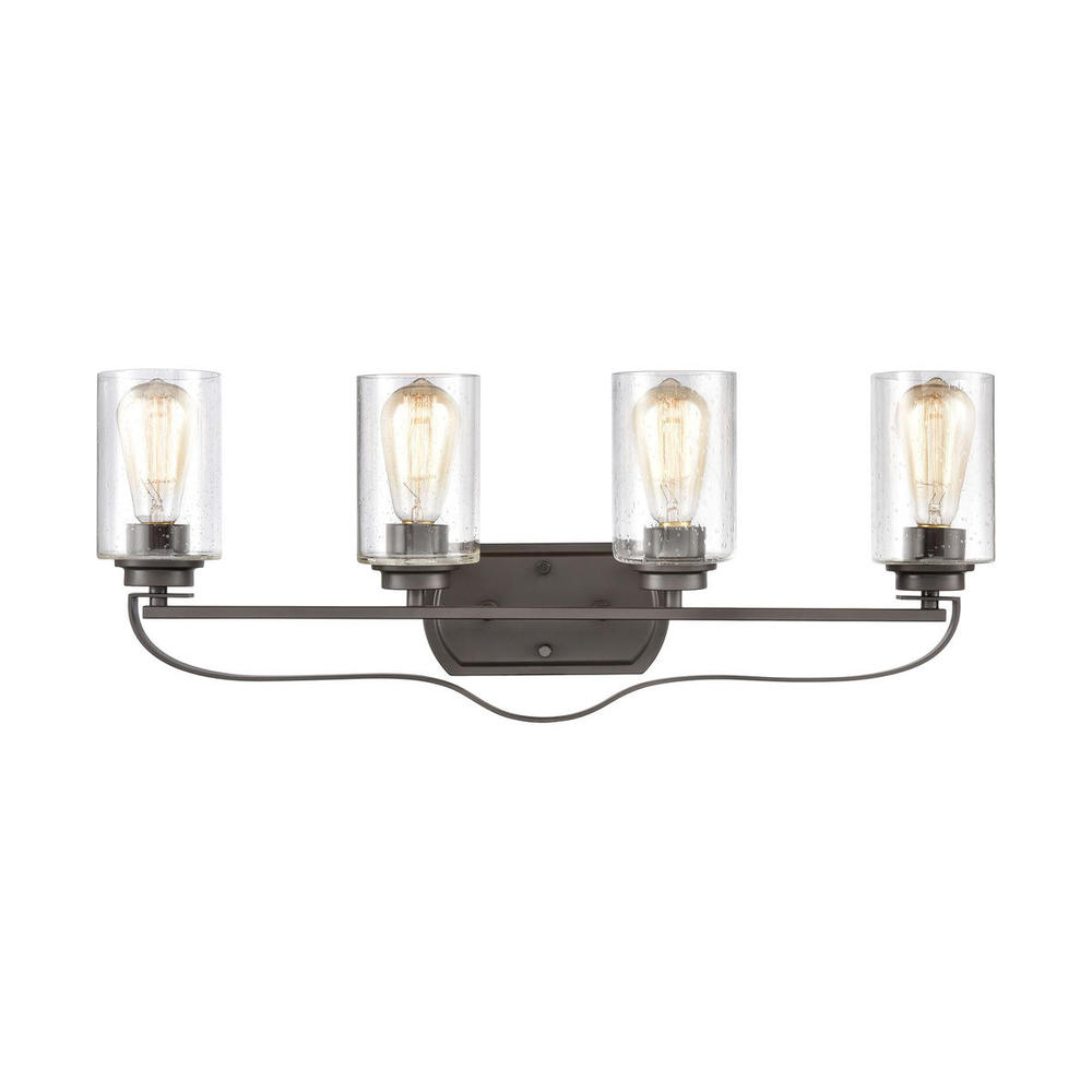 Thomas - Market Square 28'' Wide 4-Light Vanity Light - Oil Rubbed Bronze