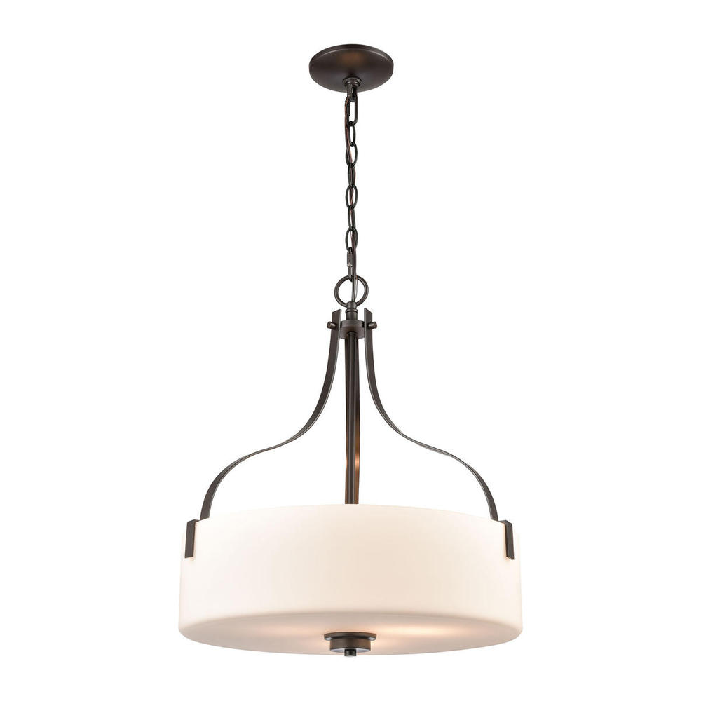 Thomas - Market Square 18'' Wide 3-Light Pendant - Oil Rubbed Bronze