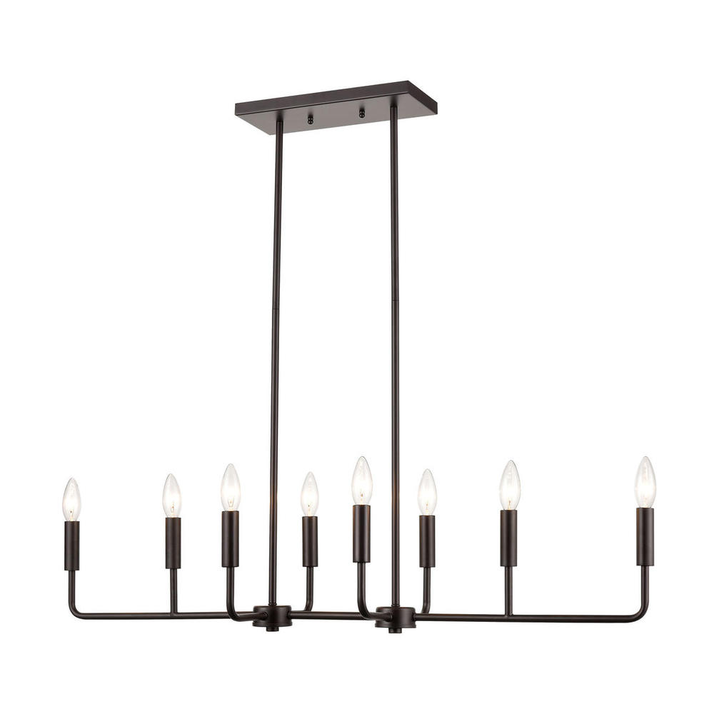 Thomas - Park Slope 39'' Wide 8-Light Linear Chandelier - Oil Rubbed Bronze