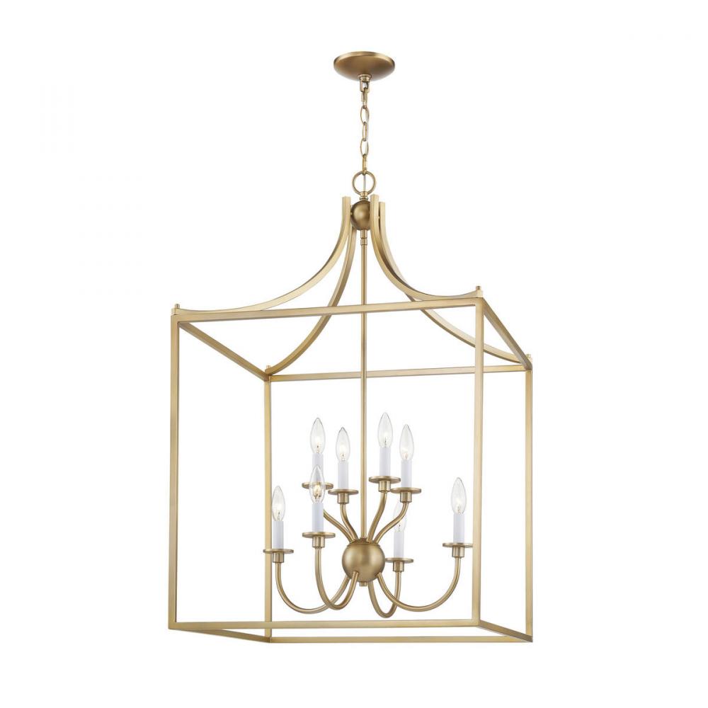 Thomas - Prescott 24'' Wide 8-Light Chandelier - Warm Brass