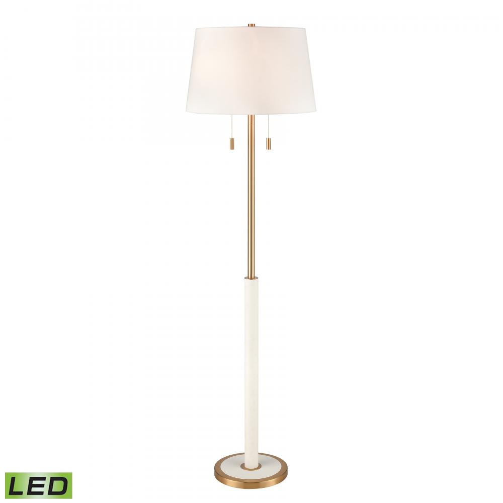 Crosspiece 66'' High 2-Light Floor Lamp - Includes LED Bulbs