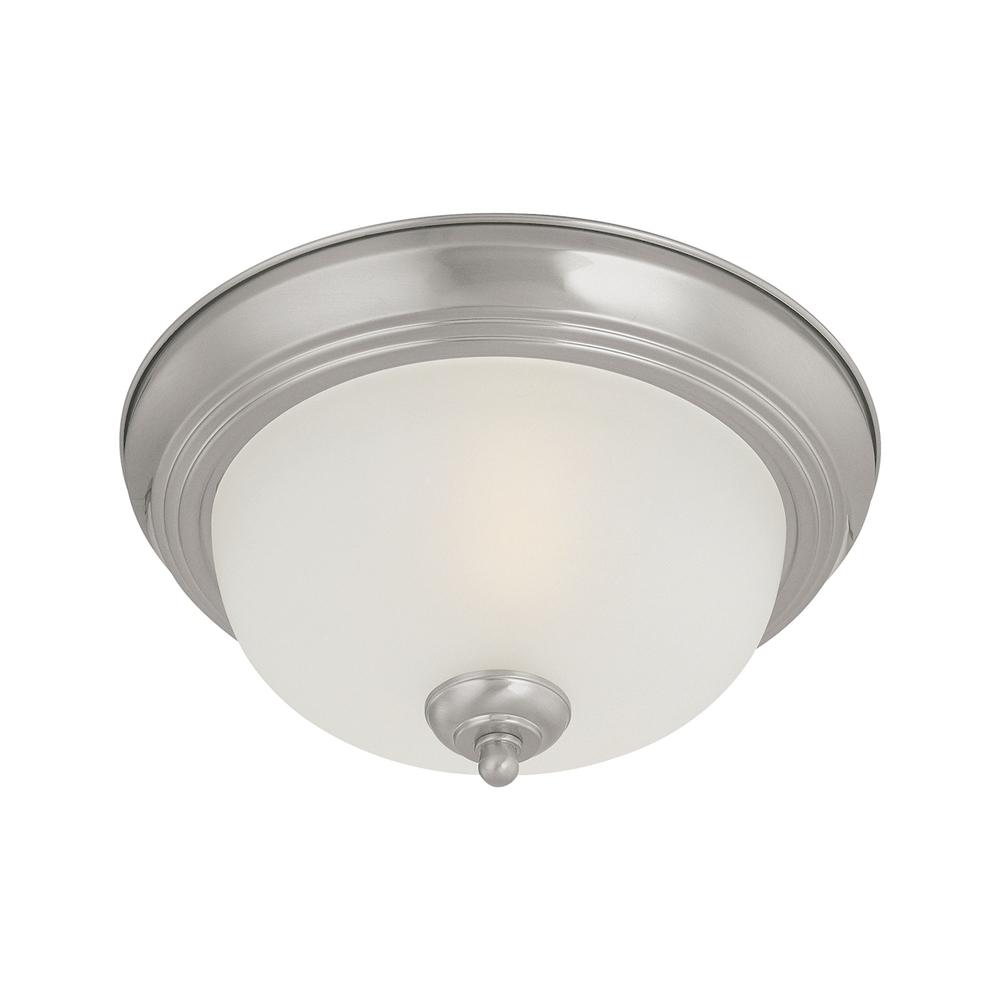 Thomas - Pendenza 13.25&#39;&#39; Wide 2-Light Flush Mount - Brushed Nickel