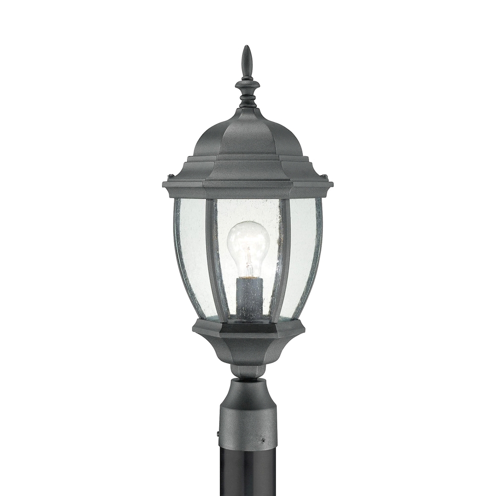 Thomas - Covington 21.5'' High 1-Light Outdoor Post Light - Black