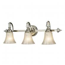  11201/3 - Lincoln Square 3-Light Vanity Sconce in Polished Nickel with Clear Crystal