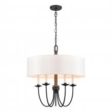 ELK Home 89706/5 - Neville 23'' Wide 5-Light Chandelier - Charcoal Black