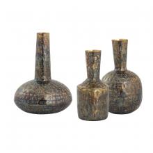 ELK Home S0807-9776/S3 - Fowler Vase - Set of 3 Patinated Brass (2 pack)